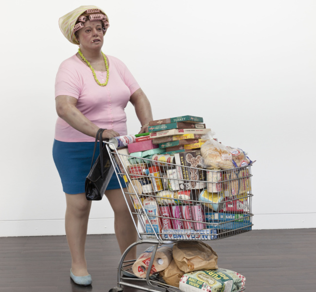 "The Supermarket Lady" by Duane Hanson